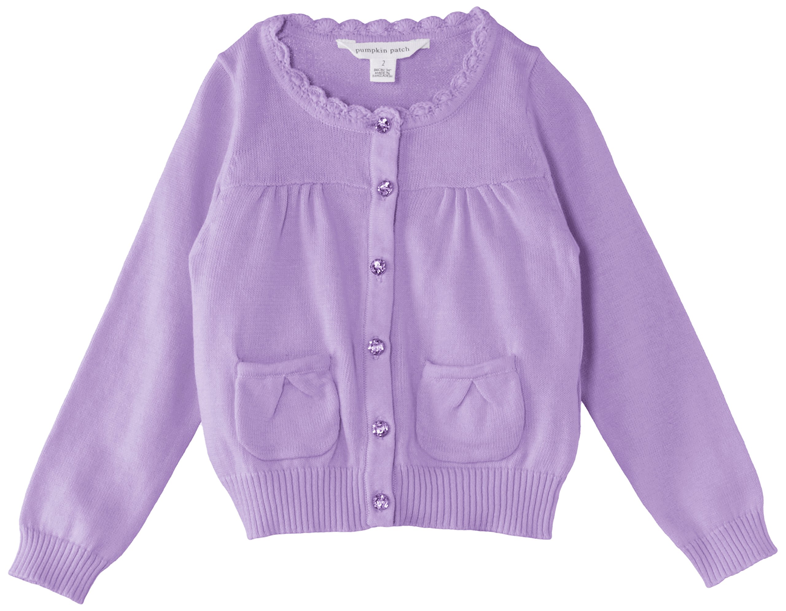 Pumpkin Patch Girls' Long Sleeve Cardi Cardigan, Purple (Amethyst Orchid), 3-6 Months