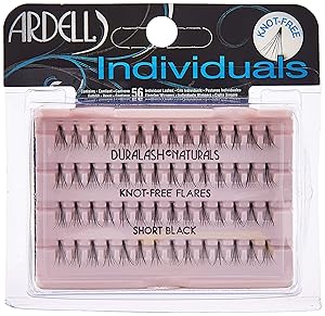 Ardell DuraLash Naturals Flare Individual Lashes, Short Black 56 ea (Pack of 2)