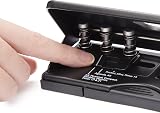Rapesco 1342 Adjustable 6-Hole Organiser Punch Black 10 Sheet Capacity view 3