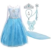 Lito Angels Girls Princess Dress Up Costumes Snow Queen Dress Halloween Christmas Costume with Accessories