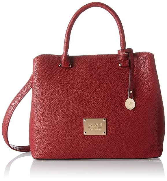 L.CREDI Damen Maxima Henkeltasche, 17x24x28 cm