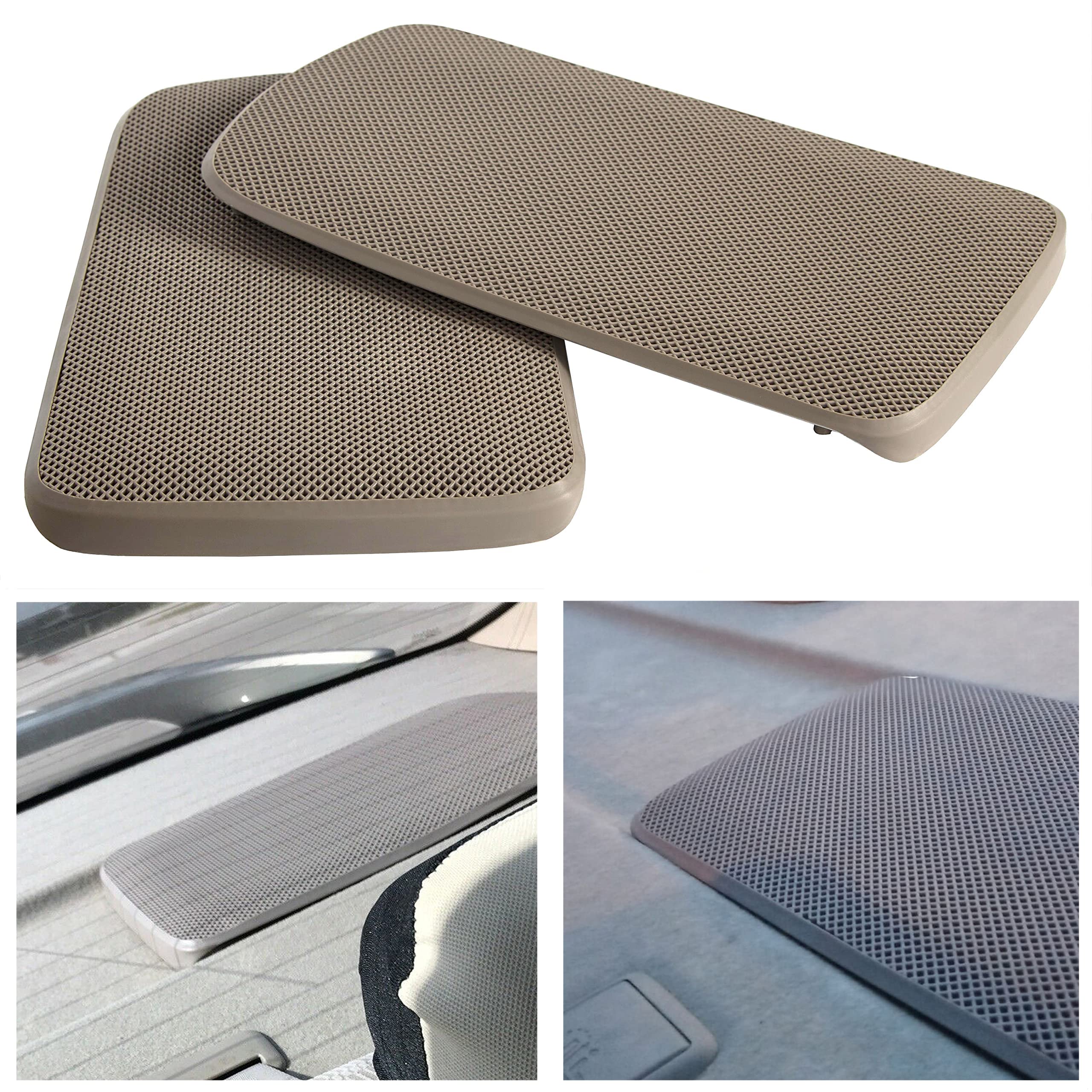 Photo 1 of HECASA Replacement Rear Speaker Grille Covers Compatible with 2002-2006 Toyota Camry Pair For Left and Right Side Beige Replacement for T1A-04007-521AA-E0