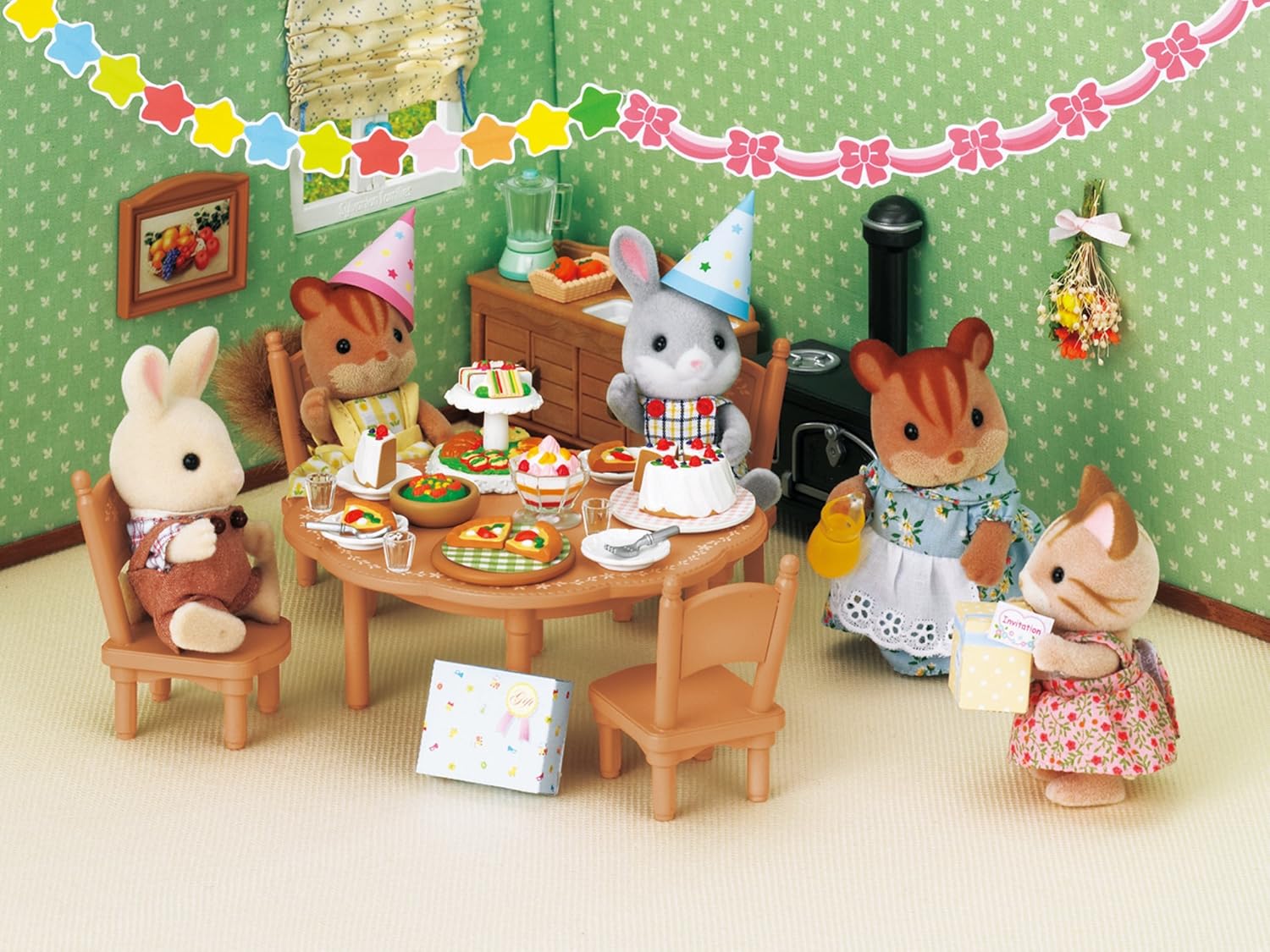 sylvanian families dinner for two set