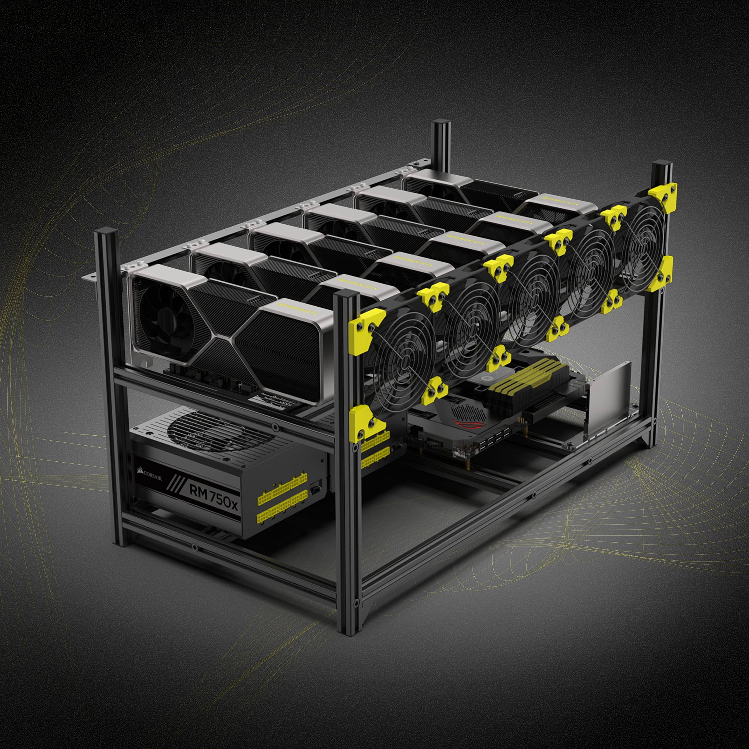 Mua Funplaysmart V4C 6-GPU Aluminum Miner Case, Stackable ...