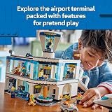 LEGO City Airport with Airplane Toy 60502 Build Together 9 Minifigures view 4
