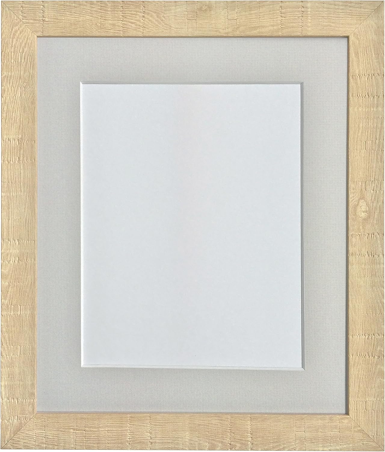 FRAMES BY POST Deep Grain Picture Frame A1 Light Brown with Light Grey