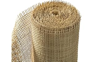 LUSYDECO 24" Width Square Rattan Cane Webbing Roll 9 Feet for Caning Projects Rattan Woven Roll Wardrobe Shoe Square Mesh Material for Cabinet & Door (9 Feet)