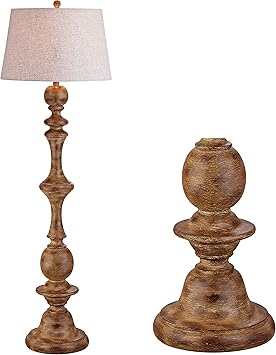 Jonathan Y Taylor 67 Resin Led Floor Lamp Brown Coastal
