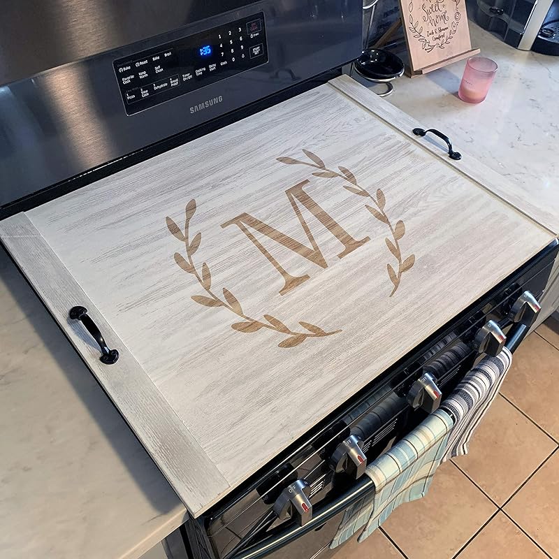Monogram Personalized Oven Cover Stove Top
