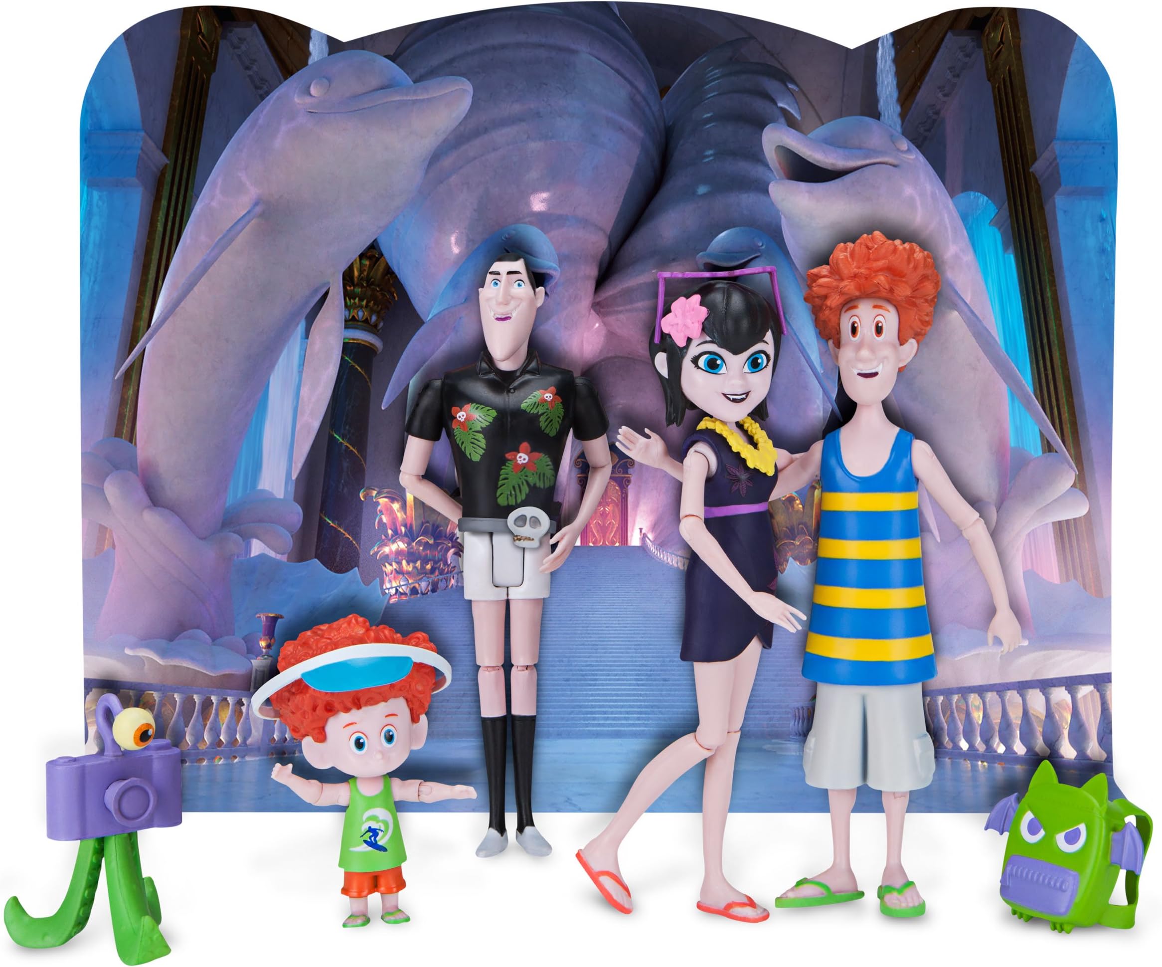 Hotel Transylvania Figures with Backdrop, Boo Voyage!
