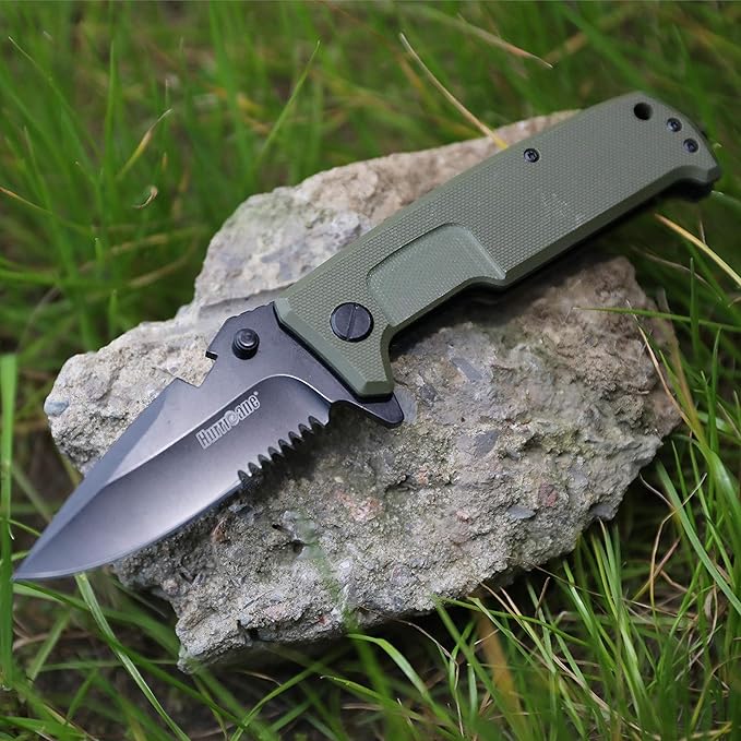 Hurricane Pocket knife with belt clip and bottle opener, Ball Bearing