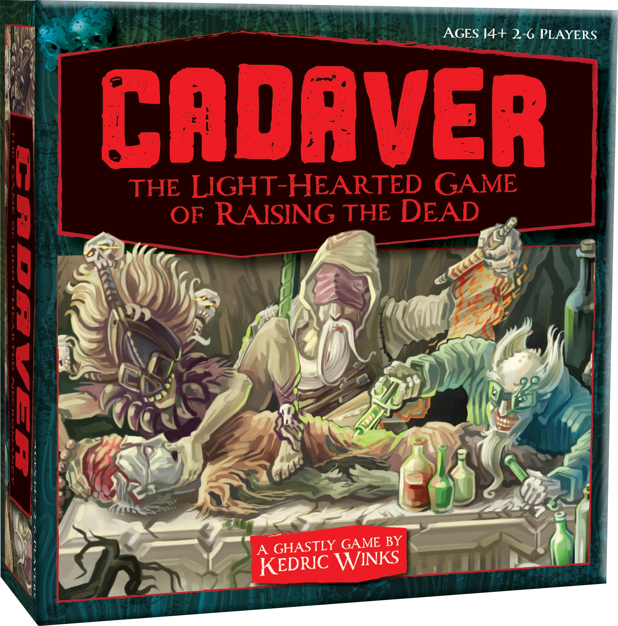 Cheatwell Games Cadaver | The Light-Hearted Game Of Raising The Dead | The Perfect Game For Dark Spooky Nights, Black, White and Purple — image 1