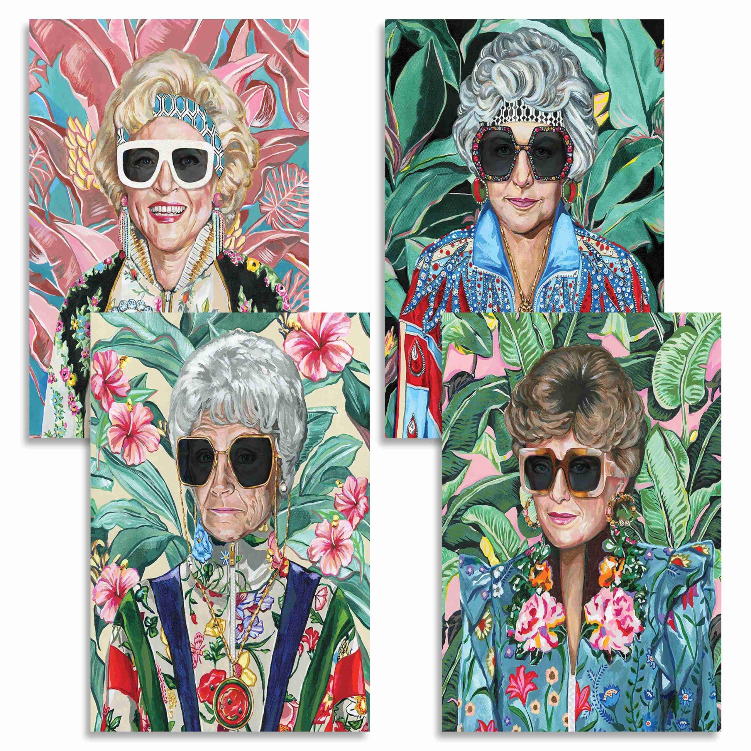 80s Artwork Fashion Golden Wall Art Girls Poster 16
