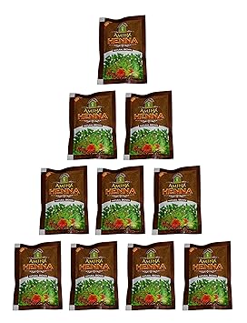 Amina Henna Powder, Brown, (Pack of 10)