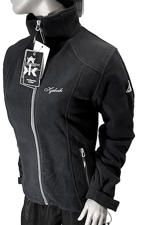 Kjelvik Milla Polarfleece Fleecejacke gefüttert Damen schwarz