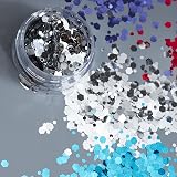 Moon Glitter Chunky Cosmetic Glitter - Silver Face Body Nails Hair Lips 3g view 6