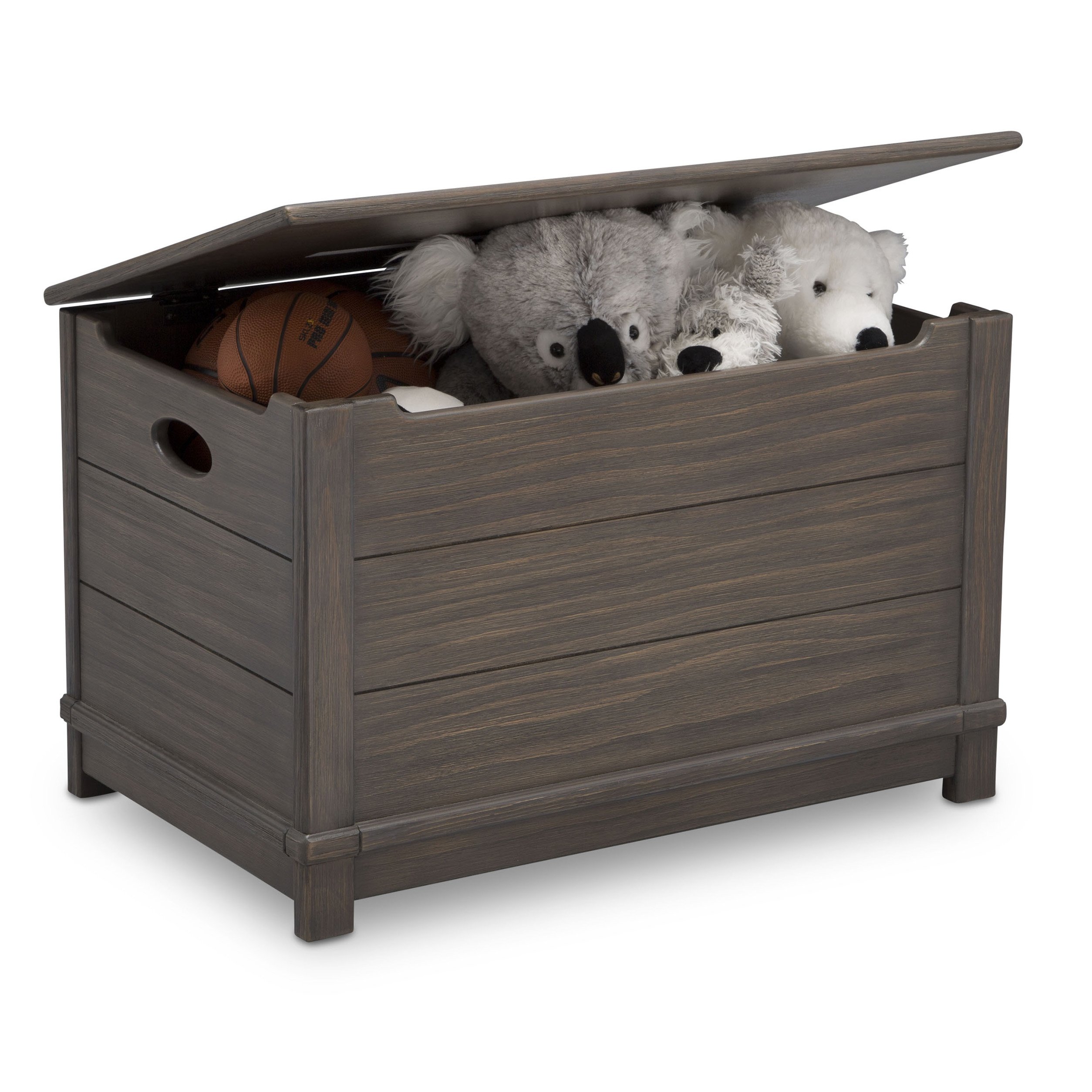 Delta Children Monterey Farmhouse Hope Chest Toy Box, Rustic Grey on