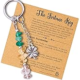 ZUNGHAND Crystal Keychain – Boho Charm for Women – Good Luck Gift, Motivational Spiritual Protection Accessory