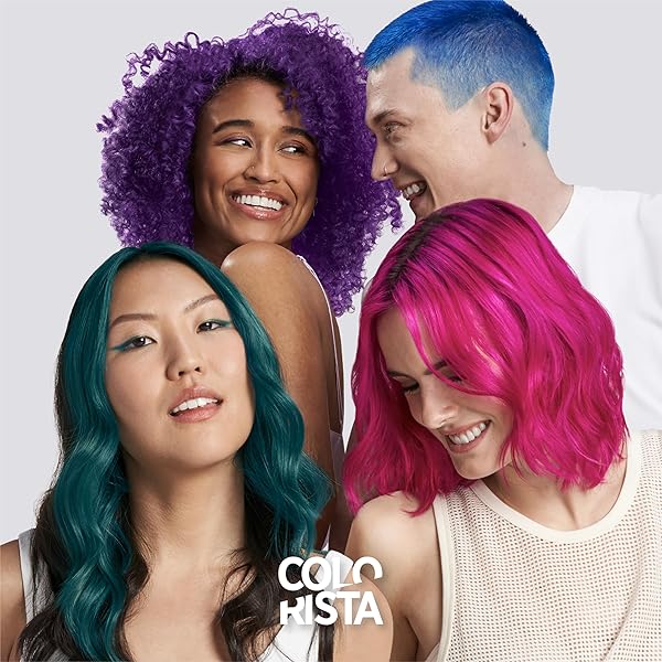 L’OREAL PARIS COLORISTA SEMI PERMANENT HAIR COLOR FOR BLEACHED OR BLONDE HAIR, COLOR DEPOSITING HAIR MASK FORMULA, BRIGHT RED