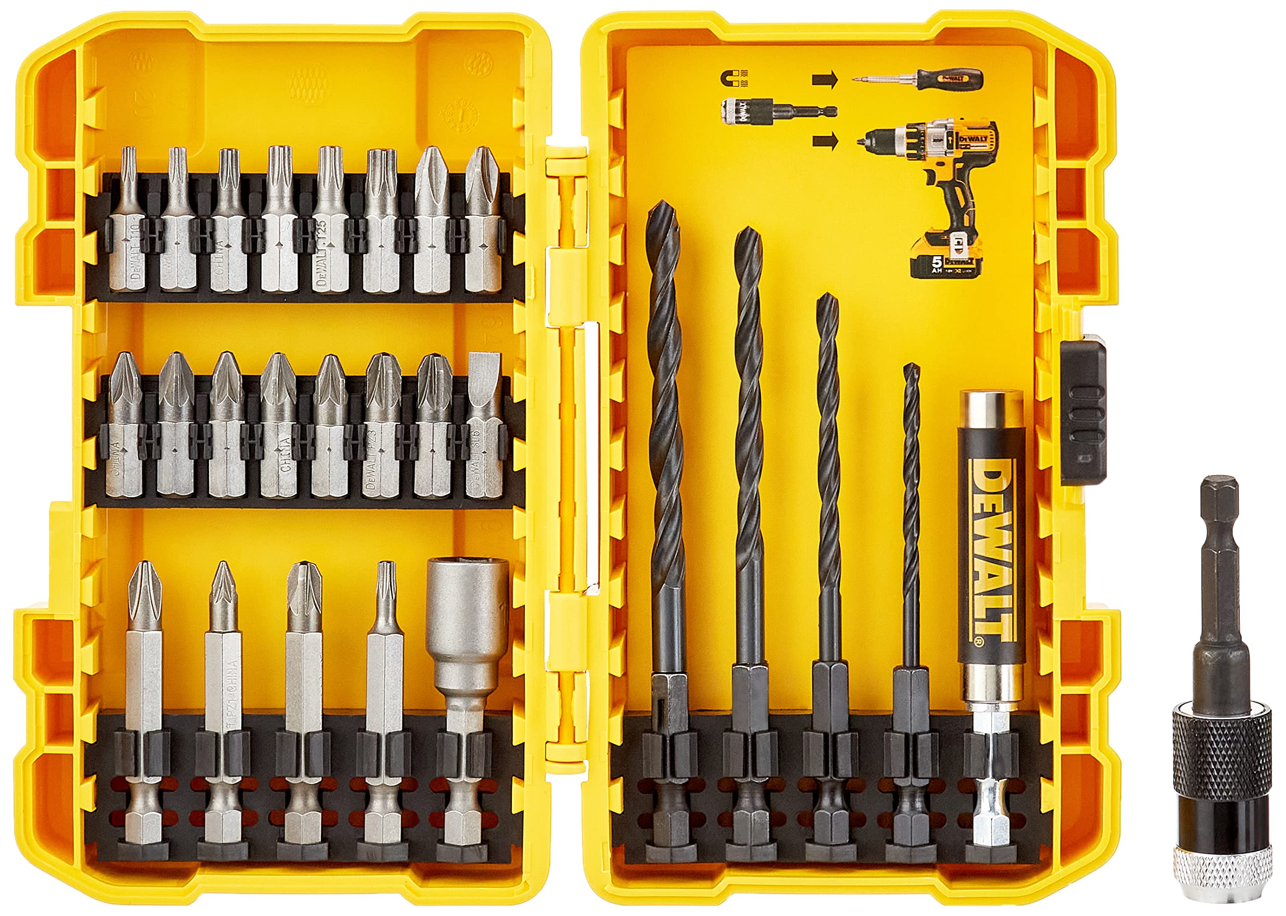 DeWalt DT71700-QZ Drill Drive Set Plus Rapid Load, Yellow