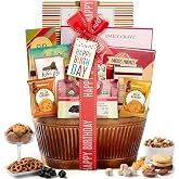 Broadway Basketeers Birthday Gift Basket Wishes with Fun &amp; Enjoyable Snacks | Happy birthday surprise box with cookies, candy, and snacks for women, men, and families. Kosher.