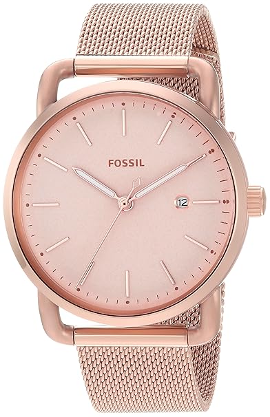 Fossil Damen Analog Quarz Uhr mit Edelstahl Armband ES4333