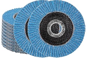 REALTH Flap Discs 10 PCS 4.5 Inch 40# Sanding Discs High Density Aluminum Oxide Abrasive Grinding Wheels Grinder Disc for Metal and Wood Grinding(FD040)