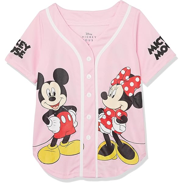 Playera De Beisbol Disney Camiseta De Béisbol De Mickey Mouse Con