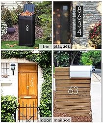 nanlyiau 5in 3D Adhesive door number house numbers