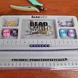 The BeadSmith Travel Bead Design Board with Gray Flock Lid 7.75x11.25 in view 5