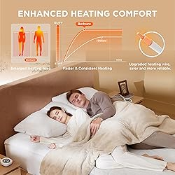 Bedsure Heated Mattress Pad King - Bed Warmer with