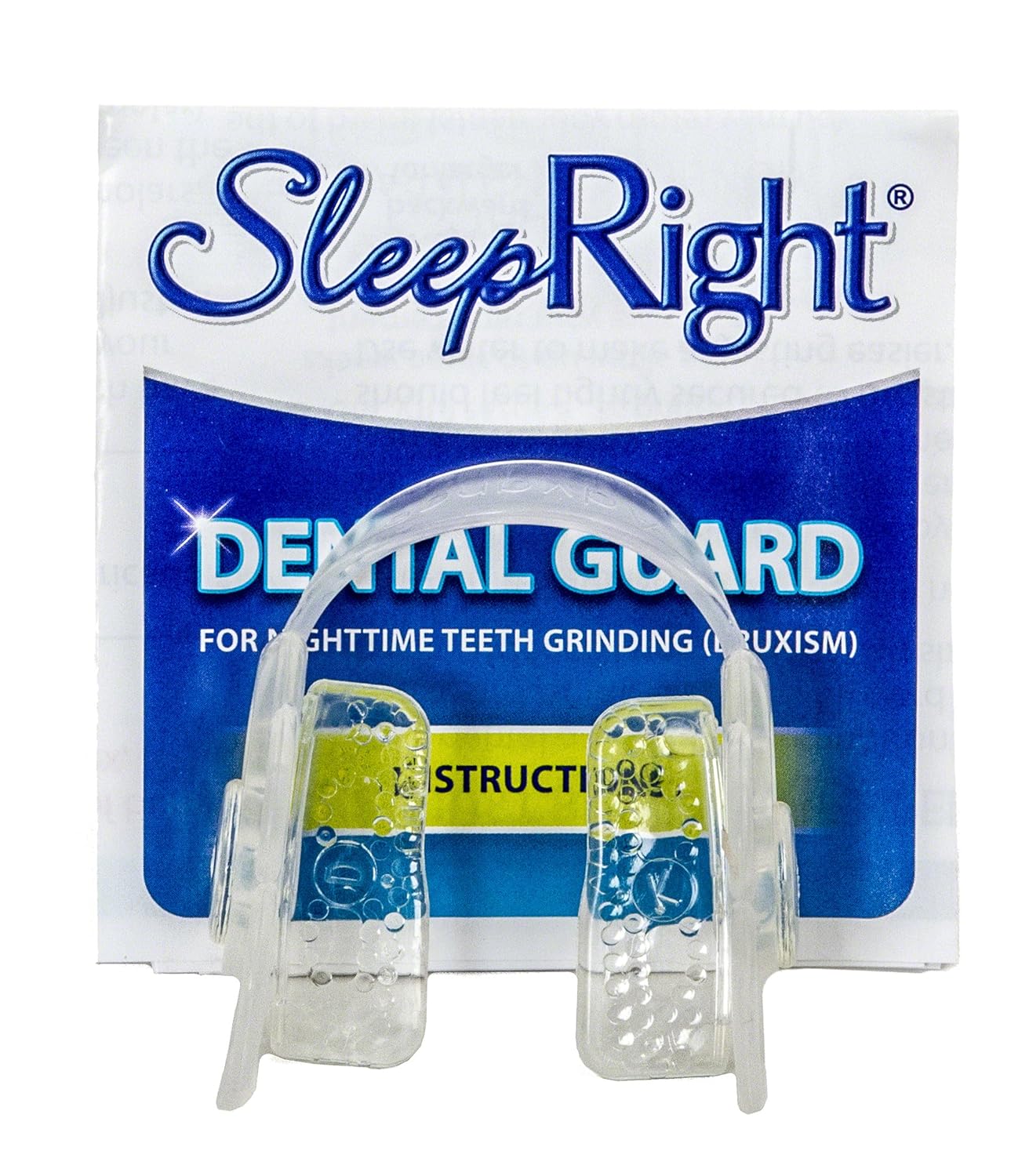 SleepRight Secure-Comfort Dental Guard Mouth Guard To Prevent Teeth Grinding SleepRight No Boil Dental Guard : Anti Grinding Teeth Protectors : Beauty