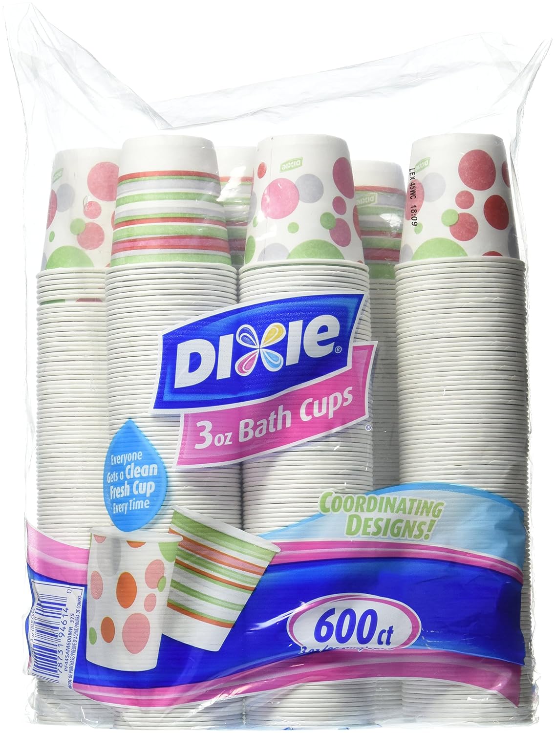 Dixie Bath Cups Coordinating Designs Individual Kitchen Dispenser 3oz