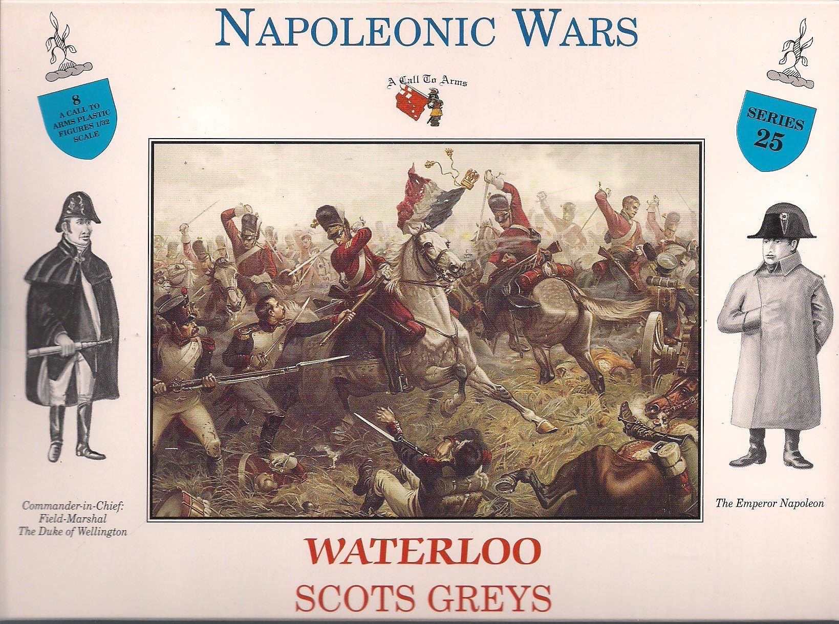 A Call to Arms 1/32 Waterloo Scots x 4 Horses/Riders # 3225