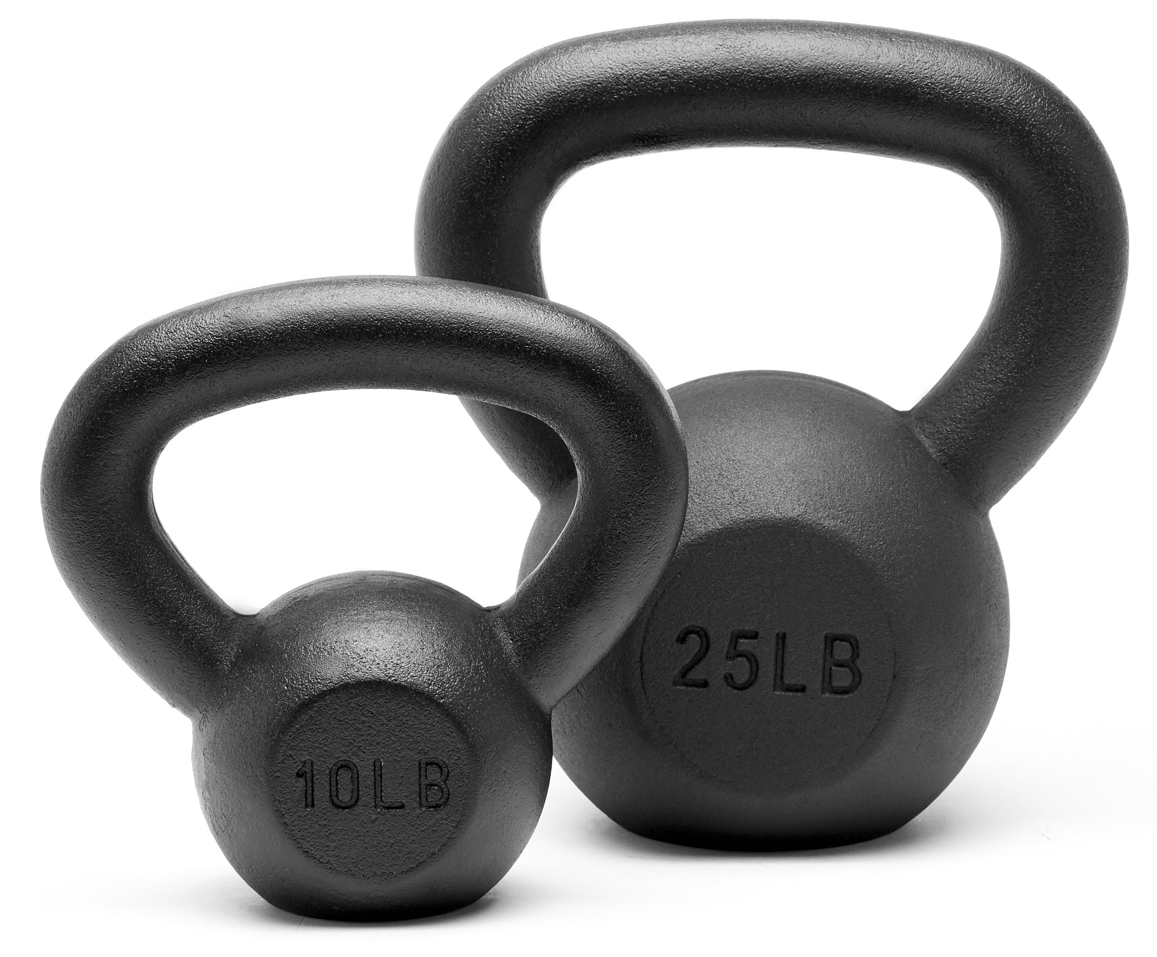 Unipack Powder Coated Solid Cast Iron Kettlebell Weights Set 5, 10 15, 20, 25, 30, 35, 40, 45 lbs All Combination