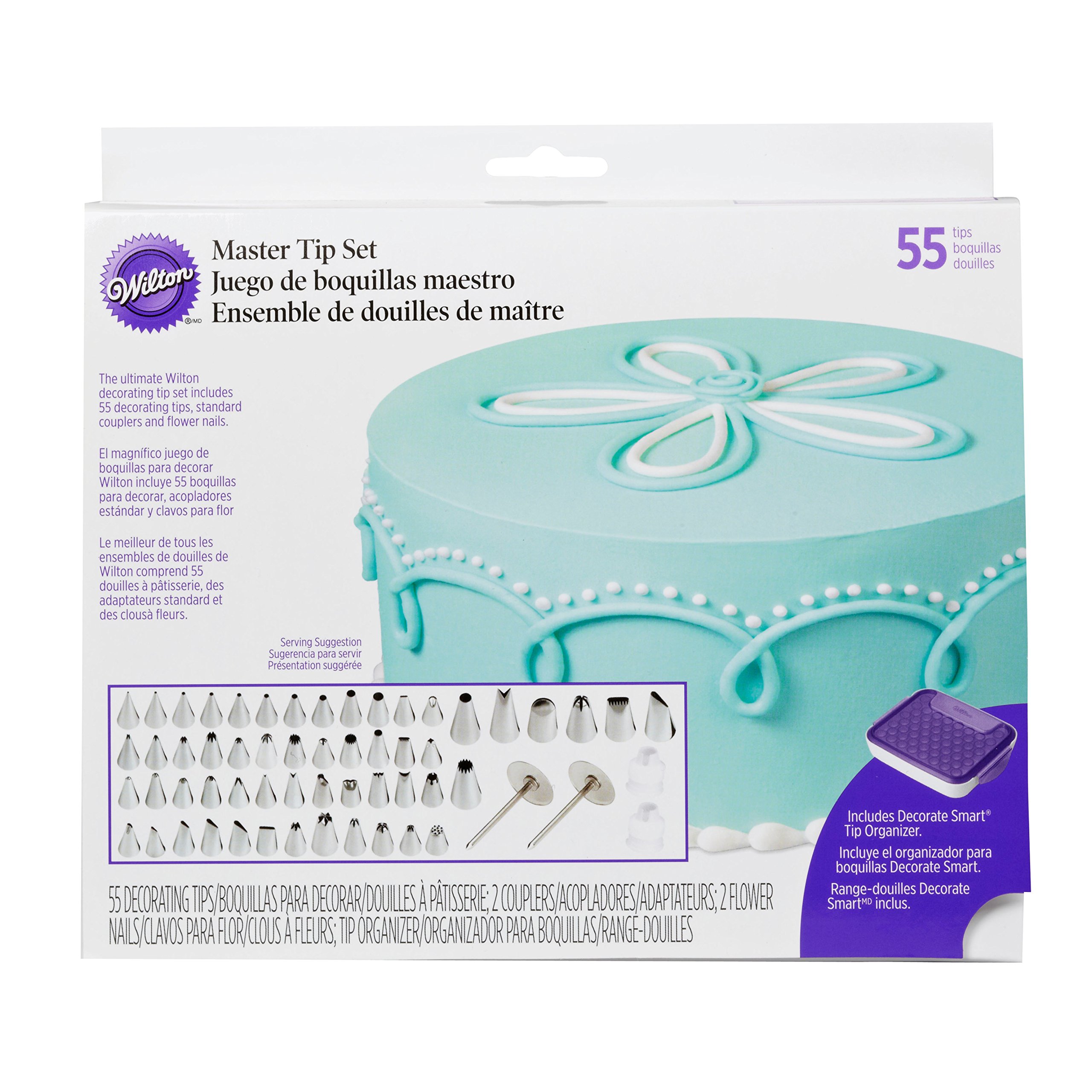 Wilton Master Decorating Tip Set, 55Piece decorating tips, Cake