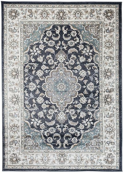 Tapiso Dubai Classic Oriental Bedroom Living Room Rug Red Floral