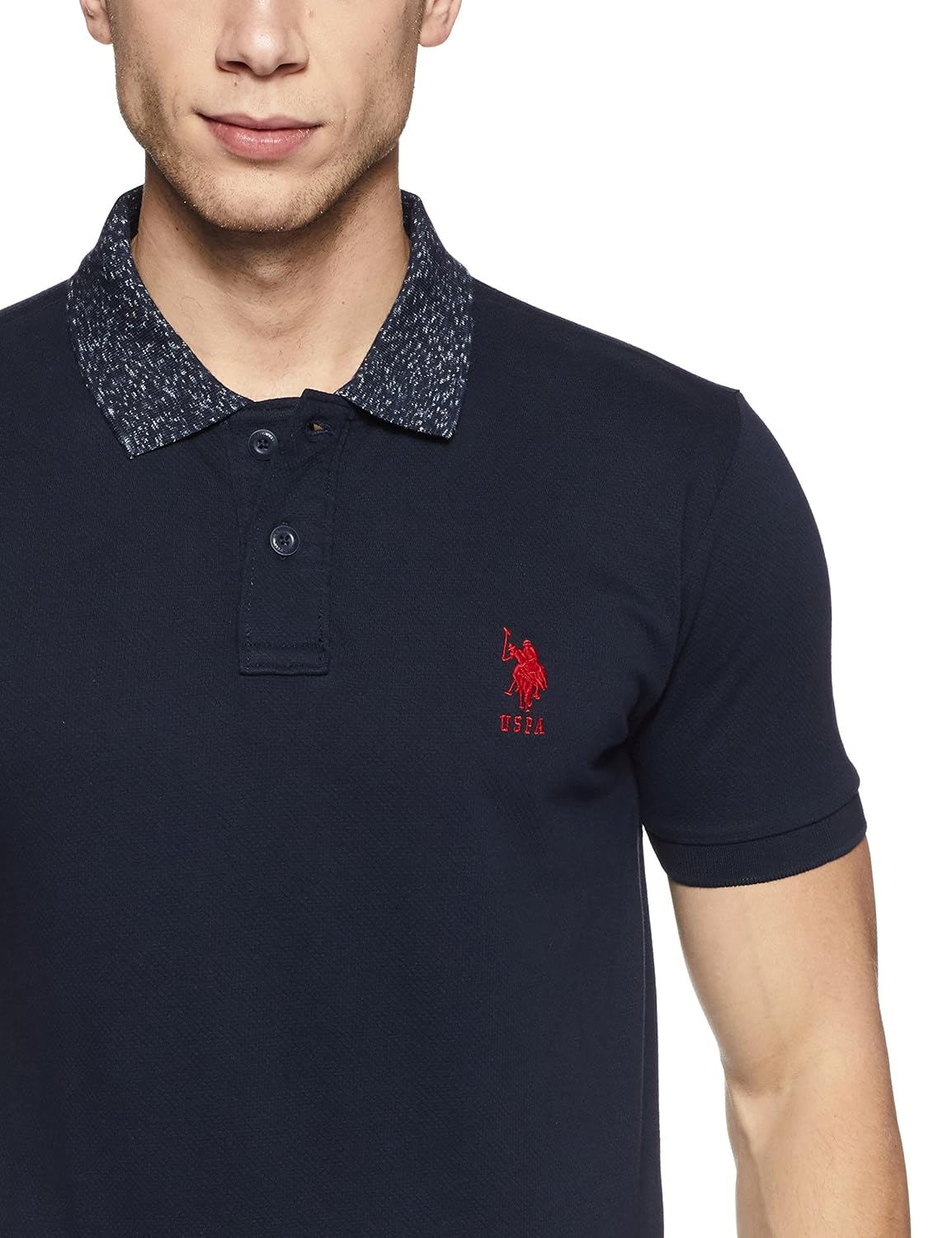 us polo association men's solid regular fit polo