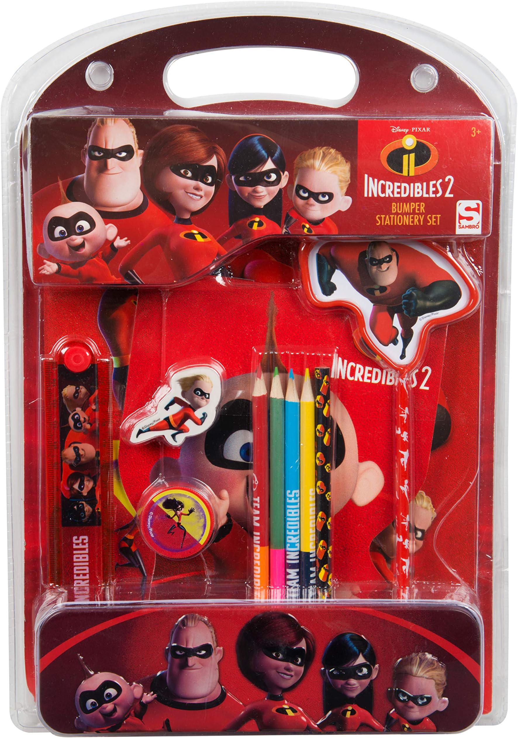 Disney Incredibles 2 Boys Bumper Colouring Set Stationery