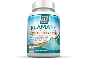 BRI Nutrition Klamath Blue Green Algae - More Effective Than Spirulina or Chlorella - from The Clean Pure Source of Klamath Lake, 500mg 60ct Gel Capsules