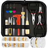 MONVICT Jewelry Making Supplies Kit, 24 + 845 Pcs Jewelry Making Supplies | Jewelry Making Tools Kits for Jewelry Repair Crafting Earring Ring Beading Making Tools