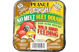 C and S CS12507 Peanut Delight No-Melt Suet Dough, 11.75 Oz