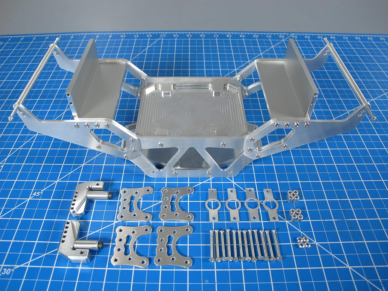 Rctruckfactory Toy Aluminium Chassis & Front Rear Axle