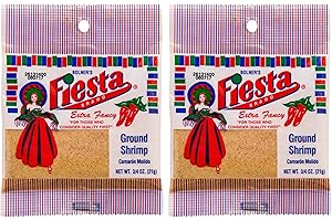 Bolner's Fiesta Extra Fancy Ground Shrimp (Camaron Molido), 3/4 Ounce Packet - Pack of 2