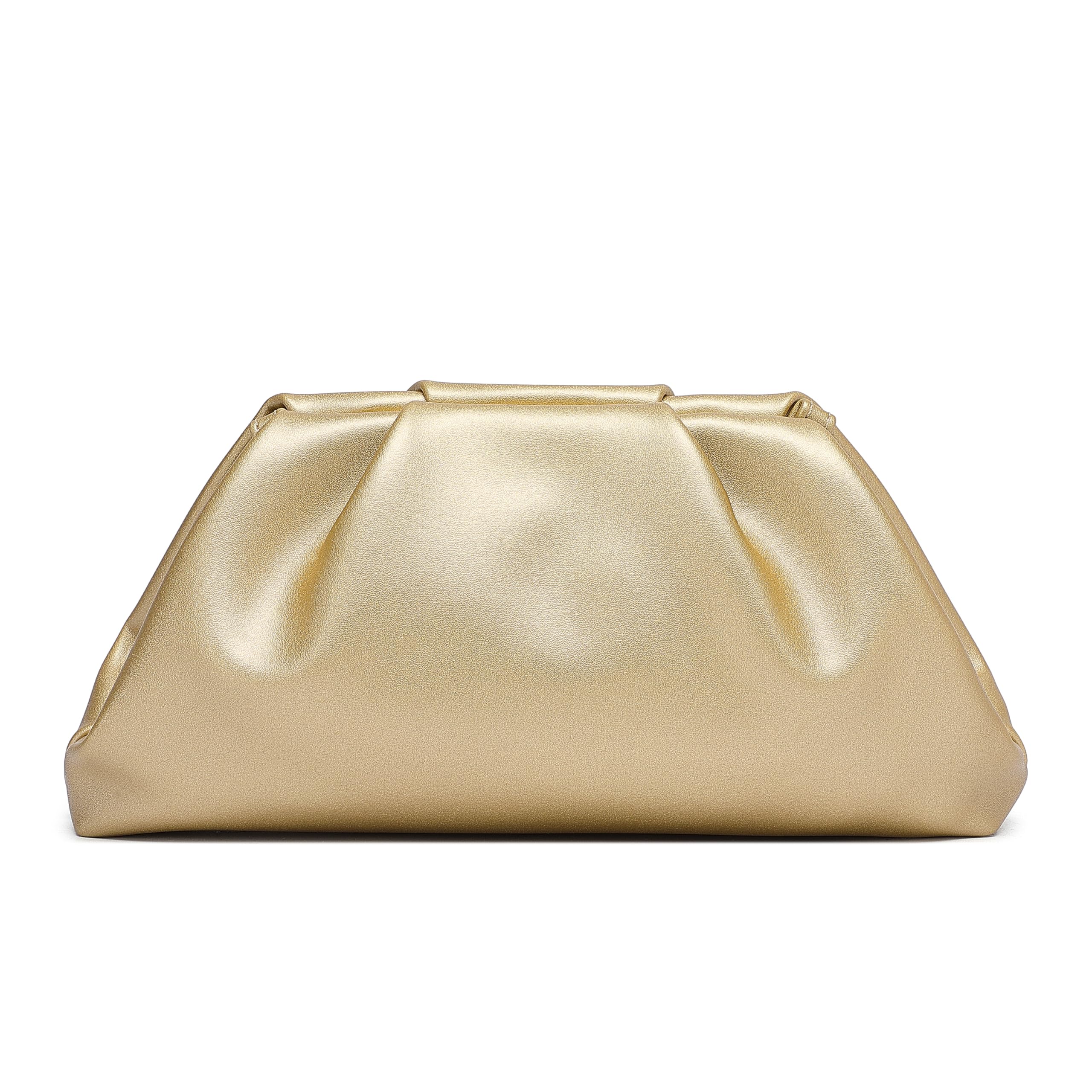 YUWITA Soft PU Leather Clutch Purses for Women Formal Elegant Luxurious Evening Bag