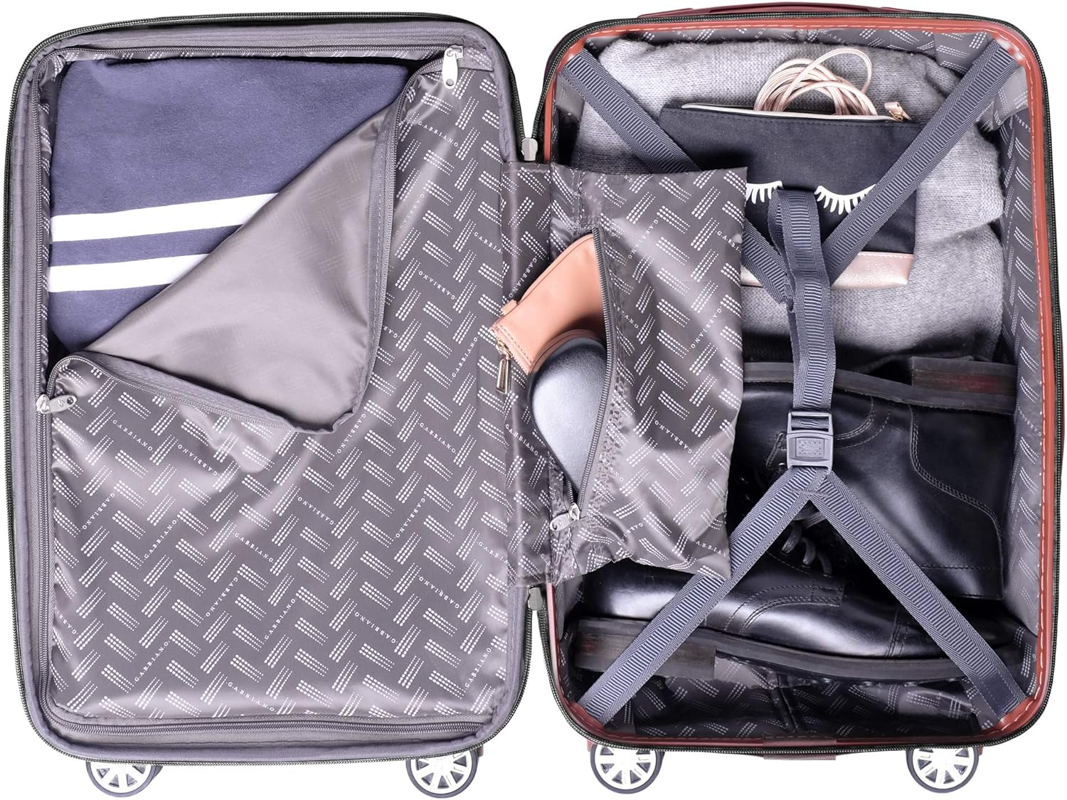 gabbiano bravo 3pc luggage set