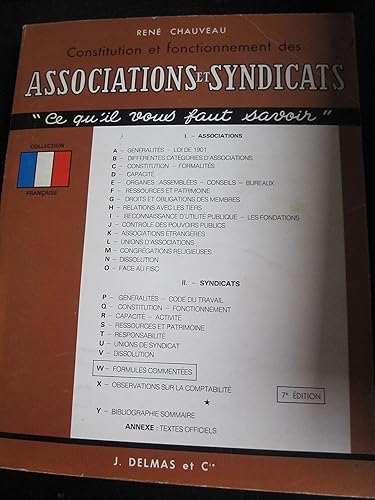 Download Constitution et fonctionnement des associations et syndicats PDF