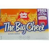 Jolly Time T Big Cheez Cheddar Cheese Microwave Popcorn, 3.2 Ounce (Pack of 3)