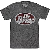 Tee Luv Men's Distressed Dr Pepper Logo Shirt