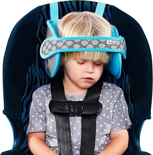 Amazon Fr Napup Support Cale Tete Pour Enfant Appui Tete De Siege Auto Coussin De Soutien Confortable Pour La Nuque Pour Bien Dormir En Voiture Bleu